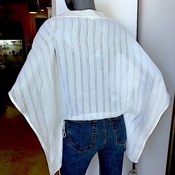 VMT Open-Weave Swimsuit Coverup w/ Linen Neckline NWOT/sz: XS/S - Picture 6 of 7